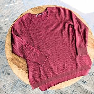 Athleta Waffle Stitch Merino Sweater